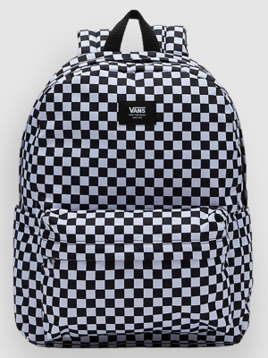 Vans black and on sale white checkerboard backpack